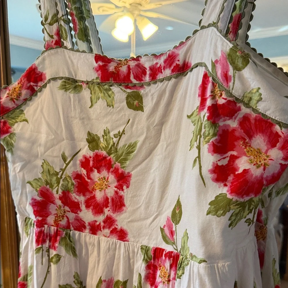 LC Lauren Conrad White Floral Sundress - Picture 3 of 6